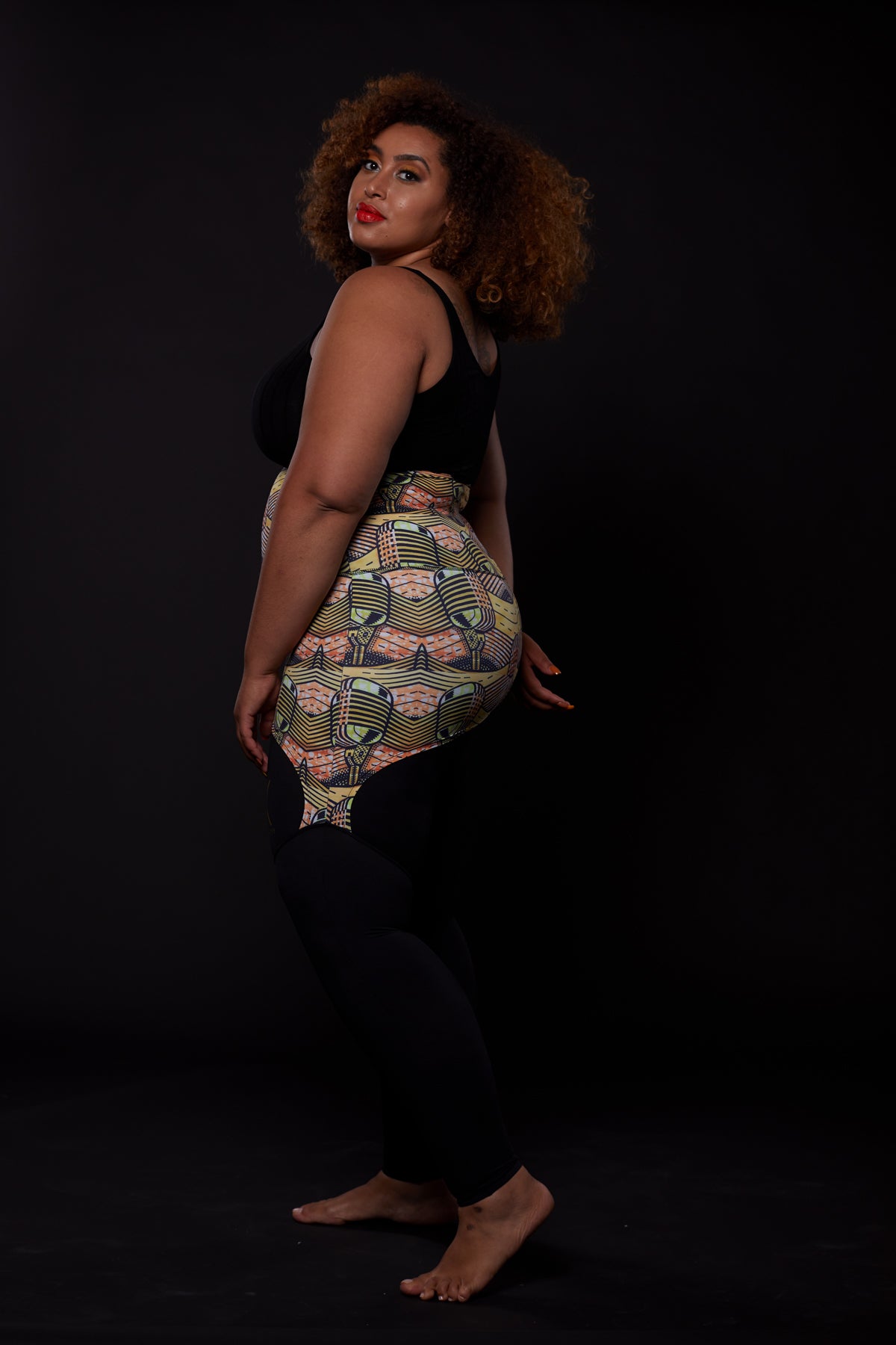 Musical skirt plus size curvy leggings