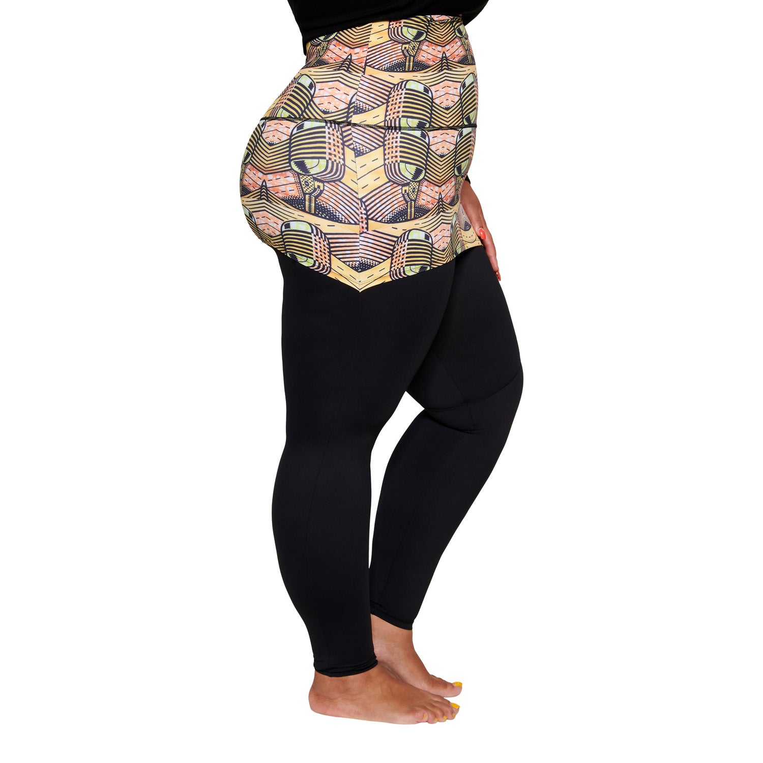 Musical skirt plus size curvy leggings