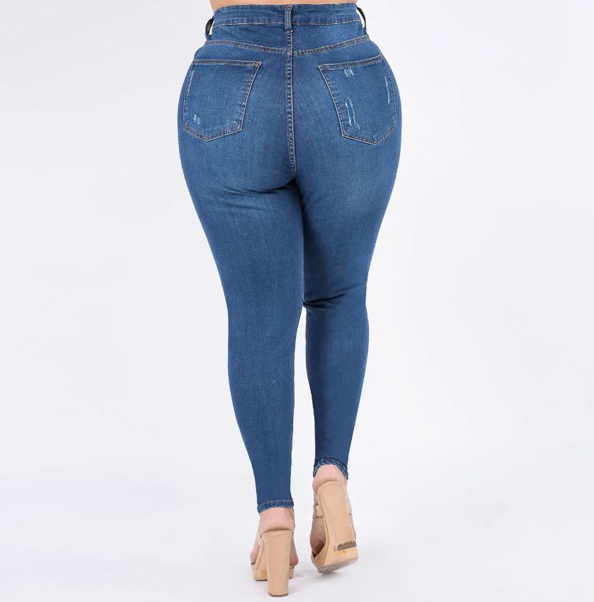 Small Cut Skinny Jeans | Plus Size | American Bazi