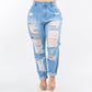 Distressed Hollywood Jeans | Plus Size | American Bazi