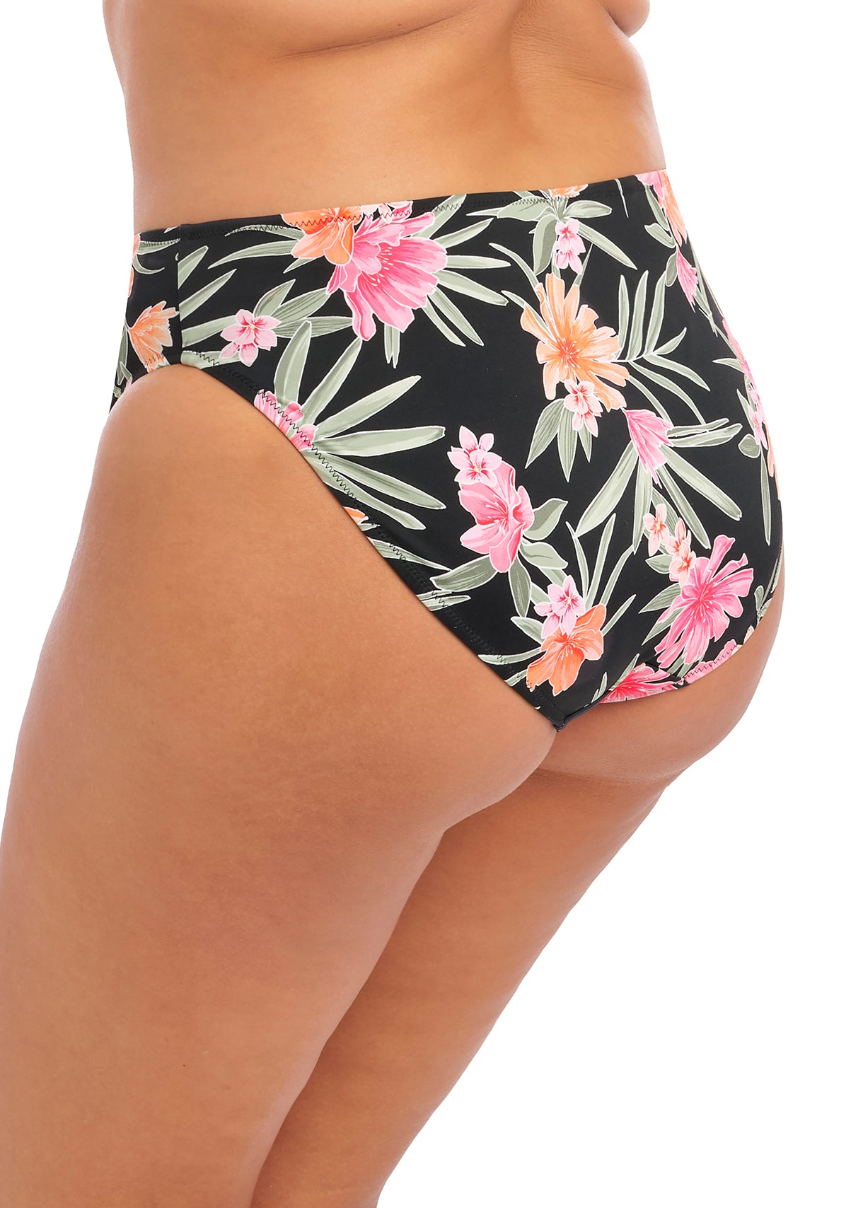 Dark Tropics bikinibroekje met middelhoge taille | Elomi