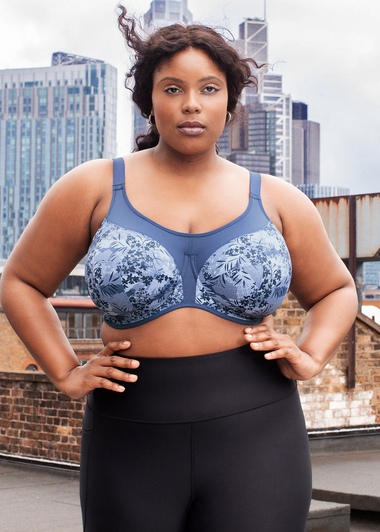 Energise Vintage Denim Sports Bra | Elomi