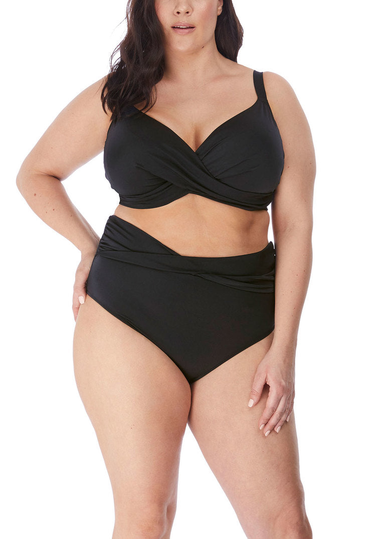 Magnetic Black Uw Plunge Bikini Top | Elomi