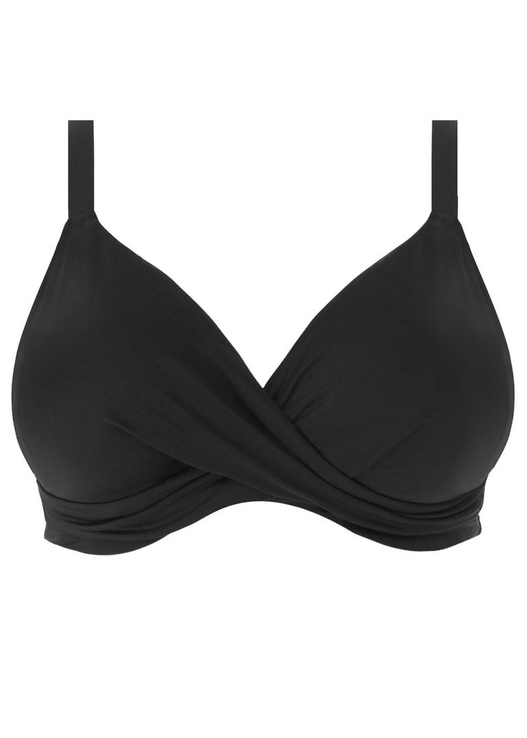 Magnetisk sort Uw Plunge Bikinitop | Elomi