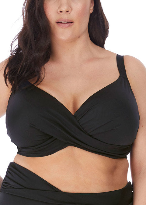 Magnetic Black Uw Plunge Bikini Top | Elomi