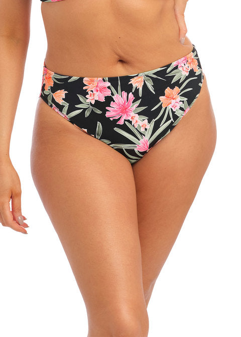 Dark Tropics bikinibroekje met middelhoge taille | Elomi