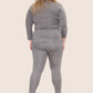 Grey Feather | Leggings