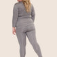 Grey Feather | Leggings