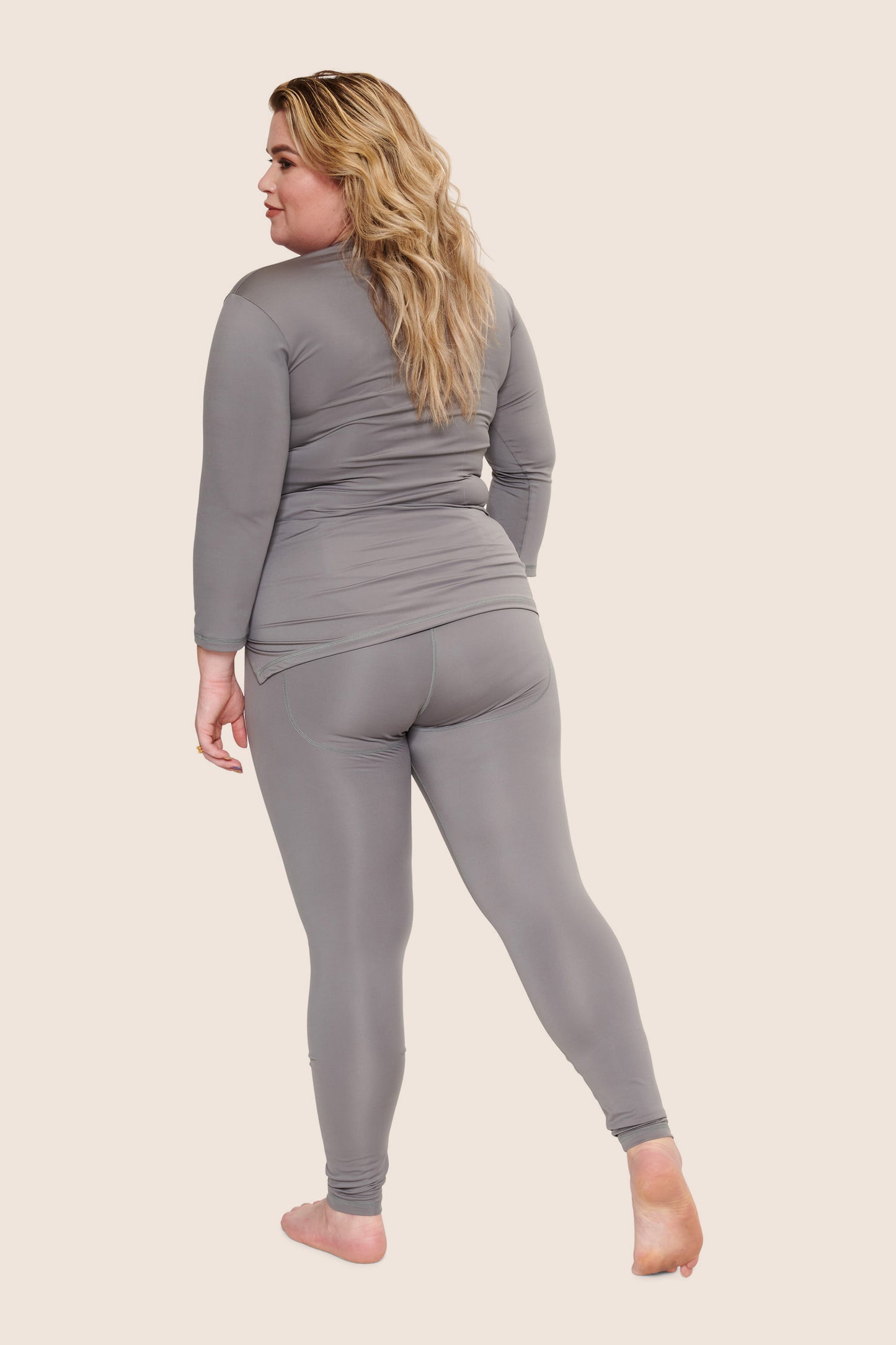 Grey Feather | Leggings