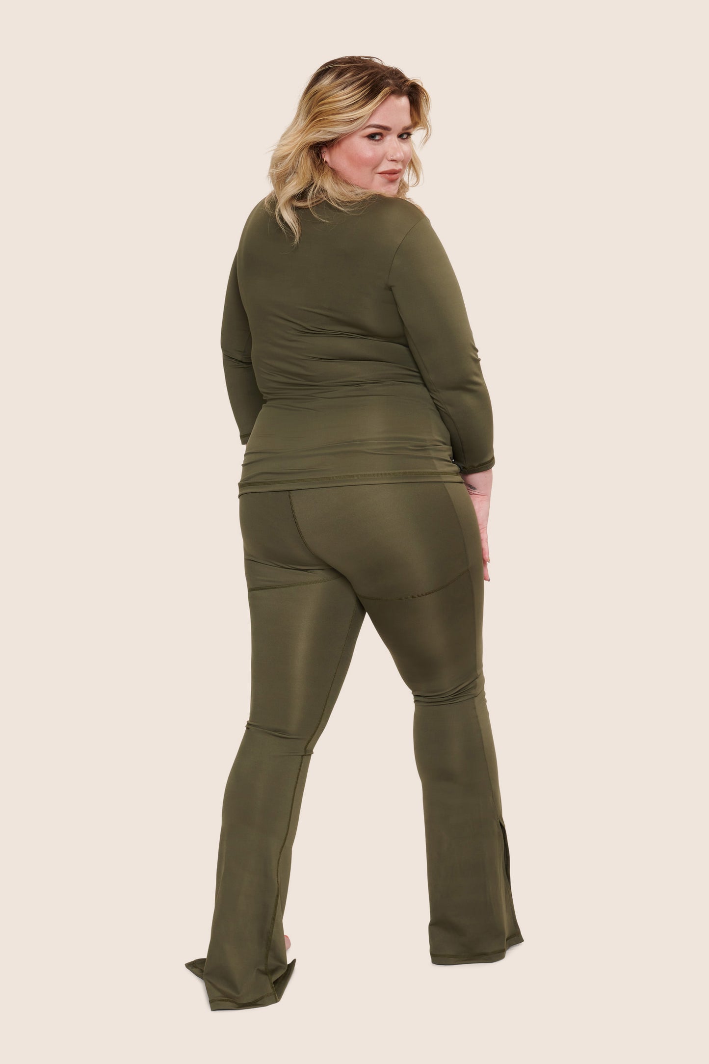 Forest Green | Flared Leggings