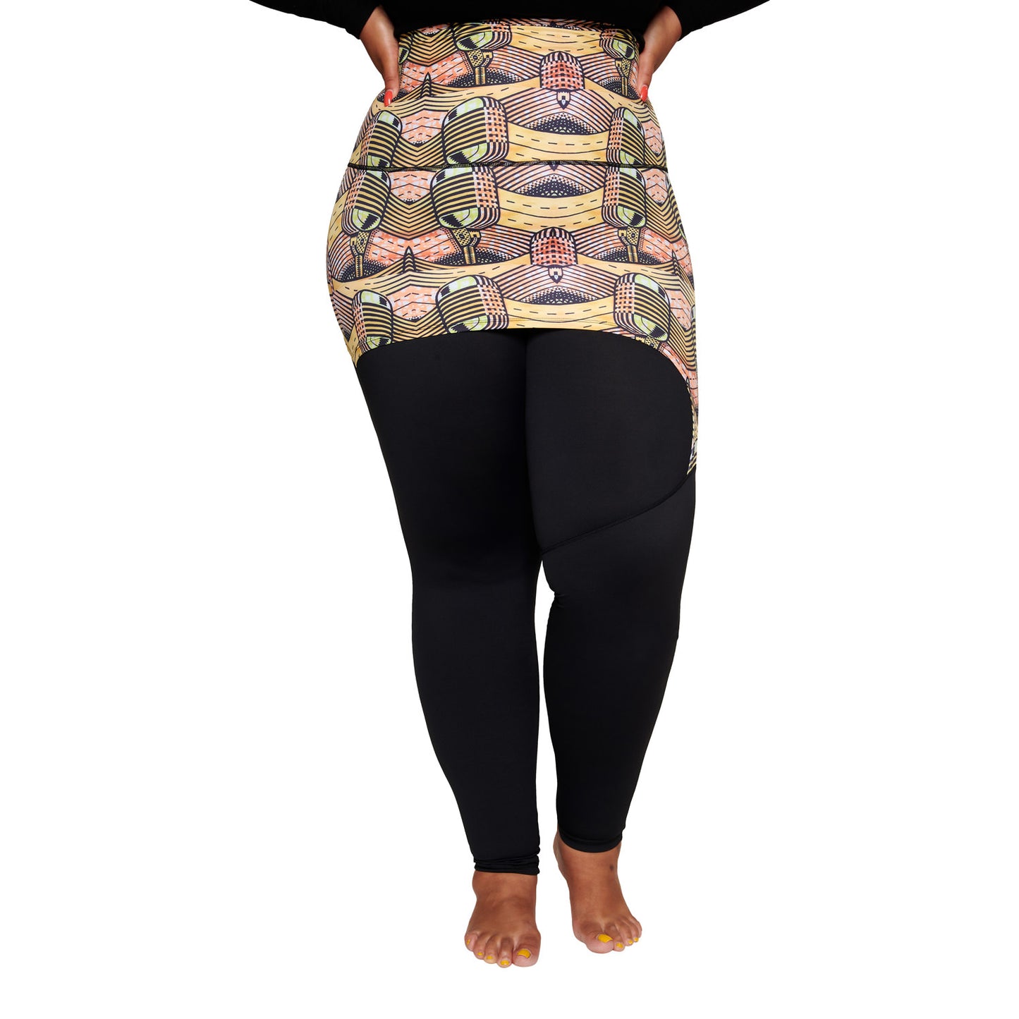 Musical skirt plus size curvy leggings