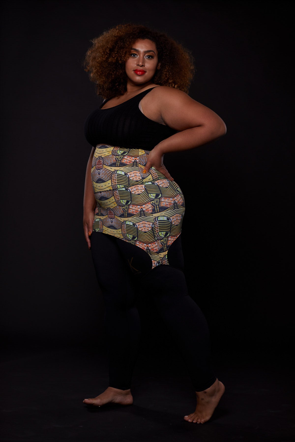 Musical skirt plus size curvy leggings