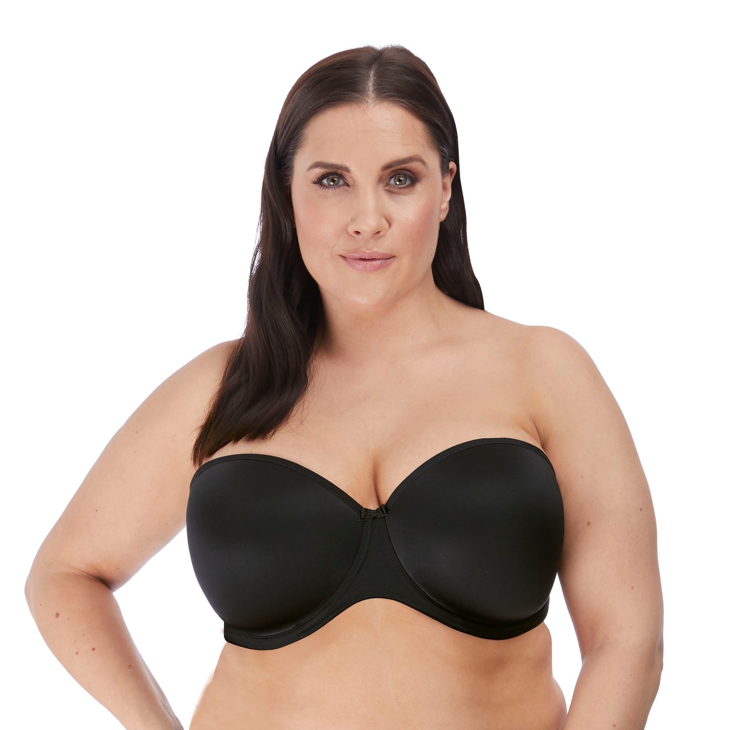 Gladde gegoten zwarte strapless bh | Elomi